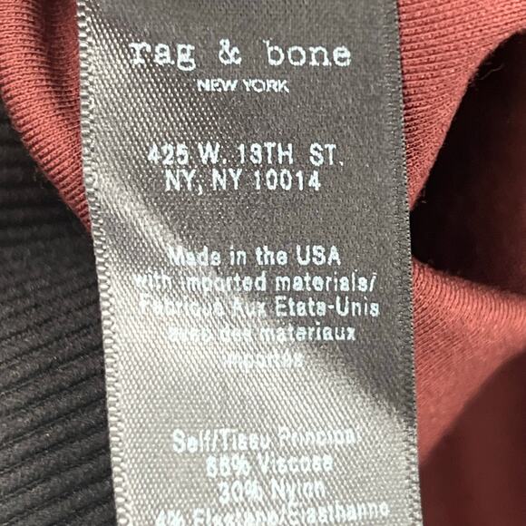 Rag & bone women’s burgundy career pants - Picture 8 of 9